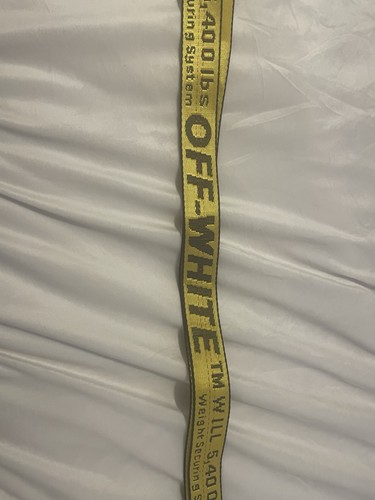 Cintura off white gialla usata - cintura,