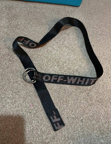Cintura off white - con, scritta
